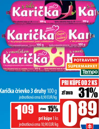 Karička črievko