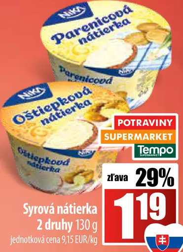 Koliba Syrová nátierka 2 druhy