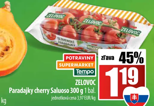 ZELOVOC Paradajky cherry Saluoso