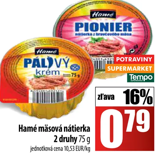 Hamé mäsová nátierka
