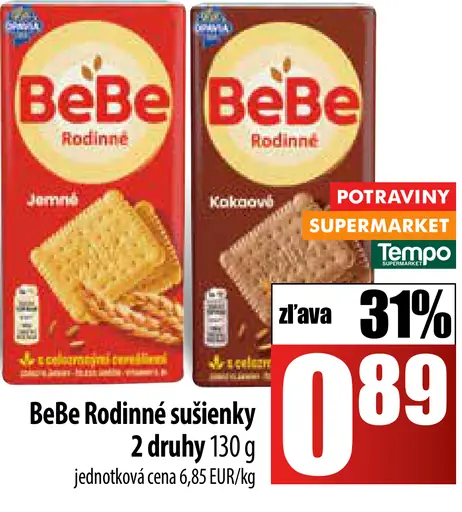 BeBe Rodinné sušienky