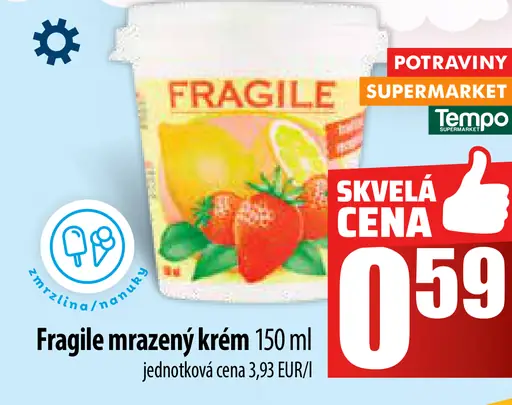 Fragile mrazený krém