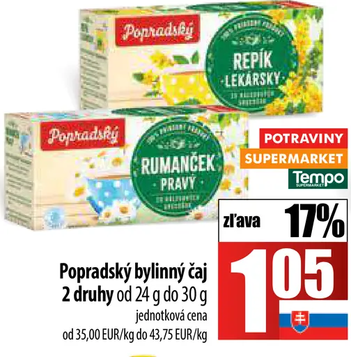 Popradský Bylinný čaj šípky