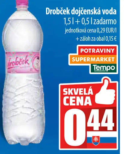 Drobček Dojčenská voda