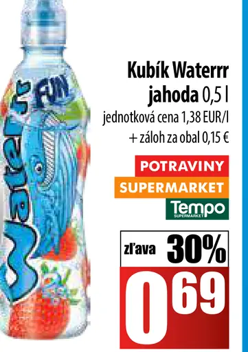 Kubík Waterr jahoda