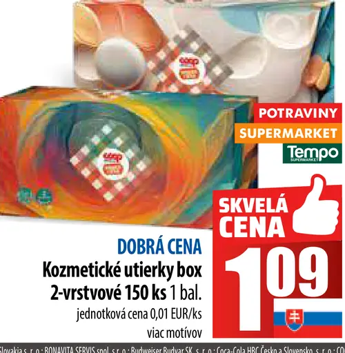 Kozmetické utierky