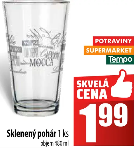 Sklenený pohár