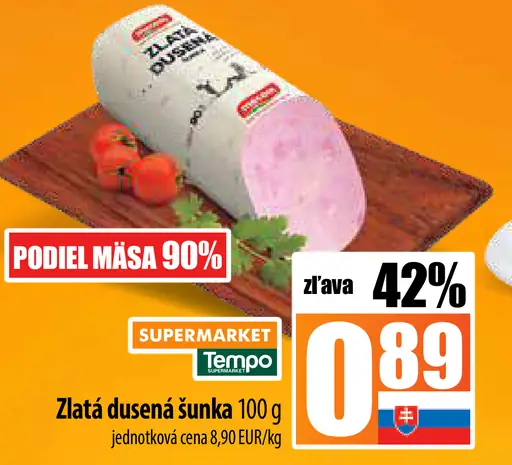 Coop Zlatá dusená šunka