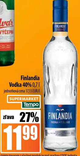 Finlandia Vodka 40% 20 cl