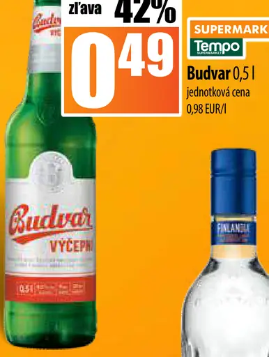 Budvar Tmavý ležiak pivo