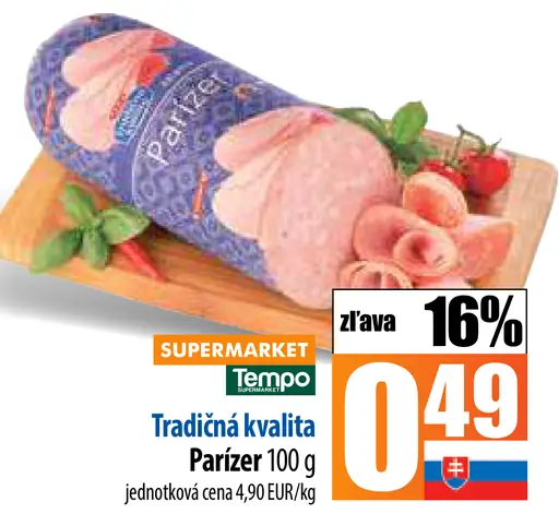 Parizer Tradičná kvalita