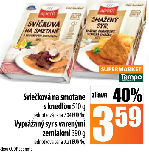 Sviečková na smotane s knedľou