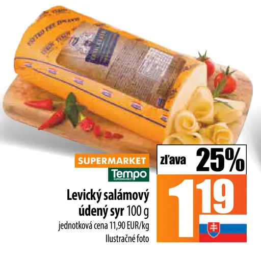 Levický salámový údený syr