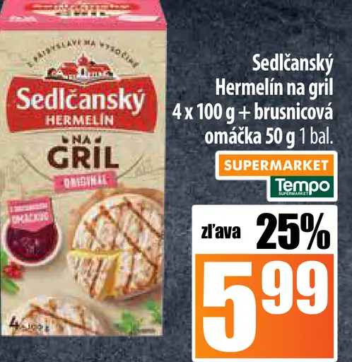 Sedlčanský hermelín na gril