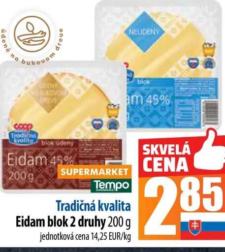 Eidam blok 2 druhy
