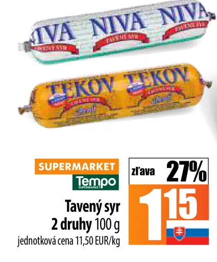 Niva Tavený syr