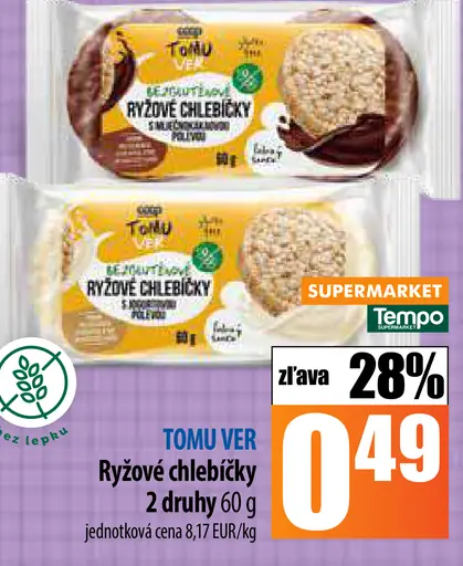 Ryžové chlebíčky 2 druhy