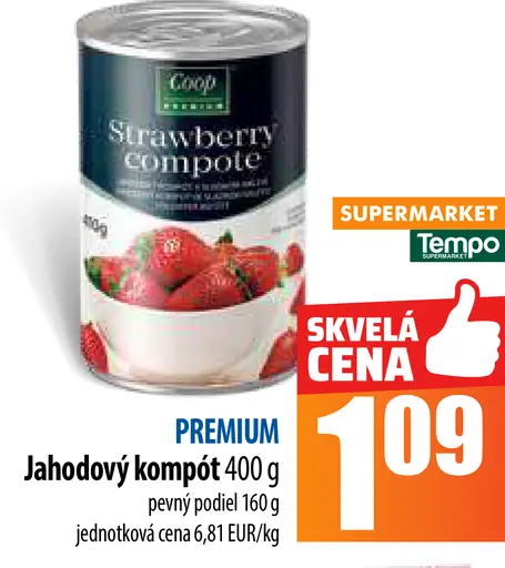 Jahodový kompót