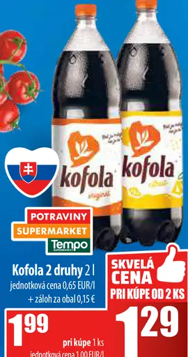 Kofola 2 druhy 2l