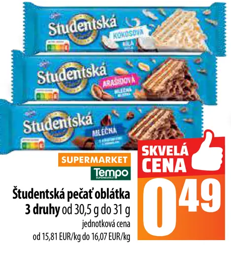 Študentská pečať oblátka
