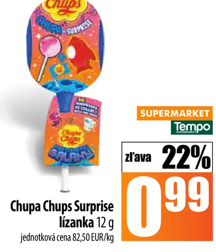 Chupa Chups Surprise lízanka s prekvapením