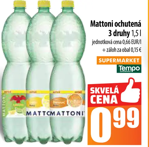 Mattoni ochutená voda