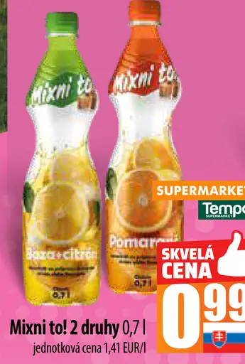 Mixitii ochutený nápoj