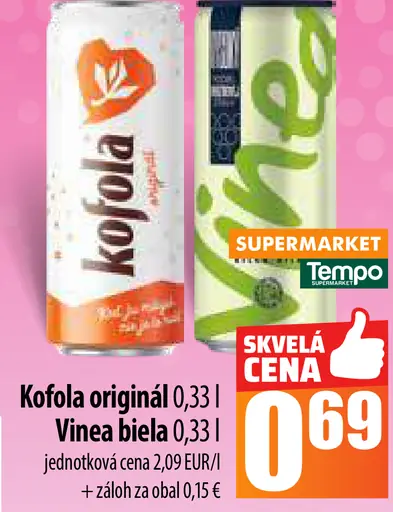 Kofola originál plechovka