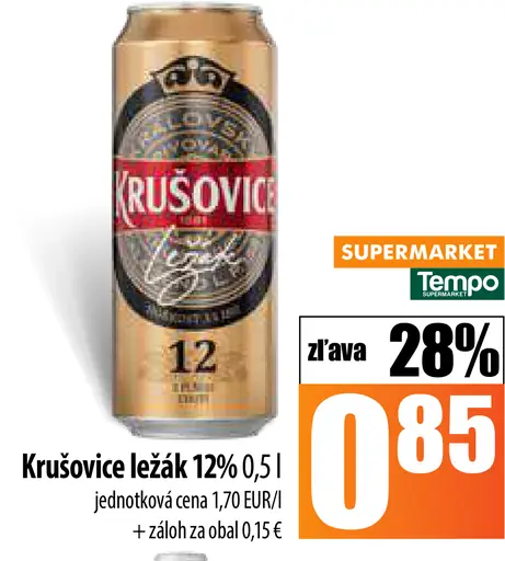 Krušovice plechovka