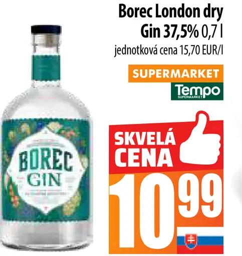 Borec London dry Gin