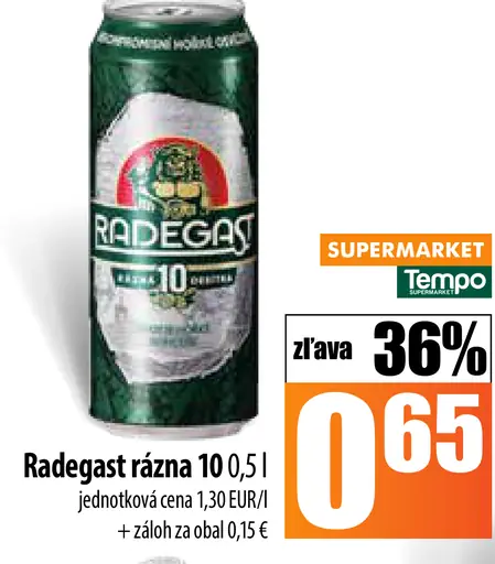 Radegast rezaná plechovka