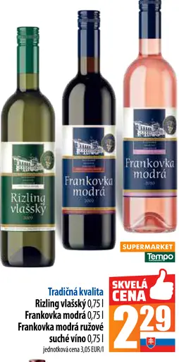 Tradičná kvalita Rizling vlašský