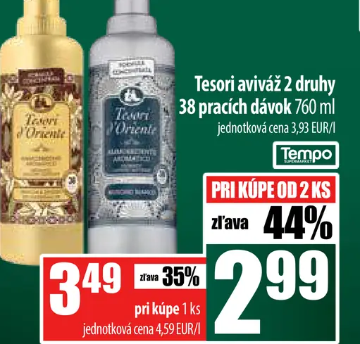 Tesori aviváž 2 druhy
