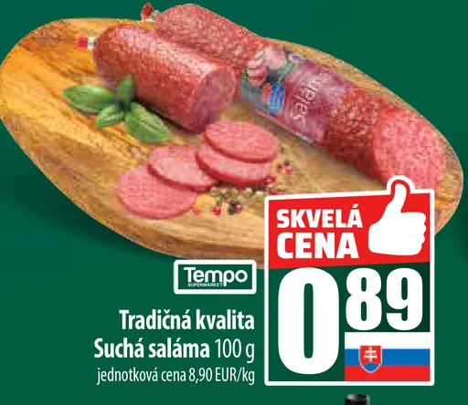 Tradičná kvalita suchá saláma