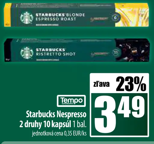 Starbucks Nespresso kapsule