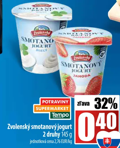 Zvolenský smotanový jogurt