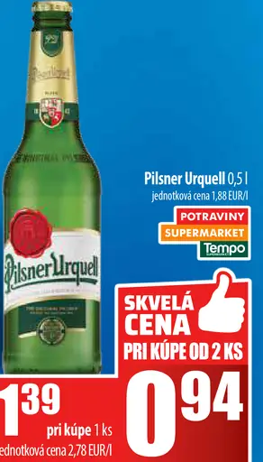 Pilsner Urquell plechovka