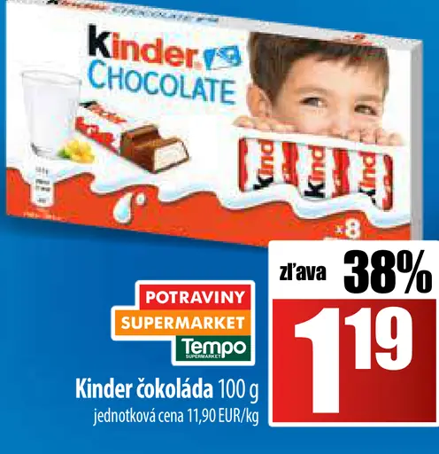 Kinder čokoláda