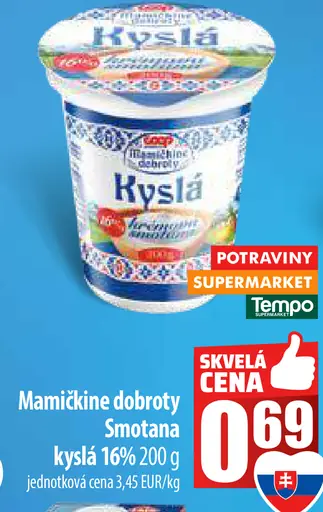 Mamíčkine dobroty smotana kyslá