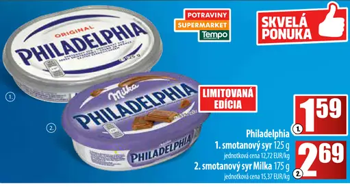 Philadelphia smotanový syr Milka