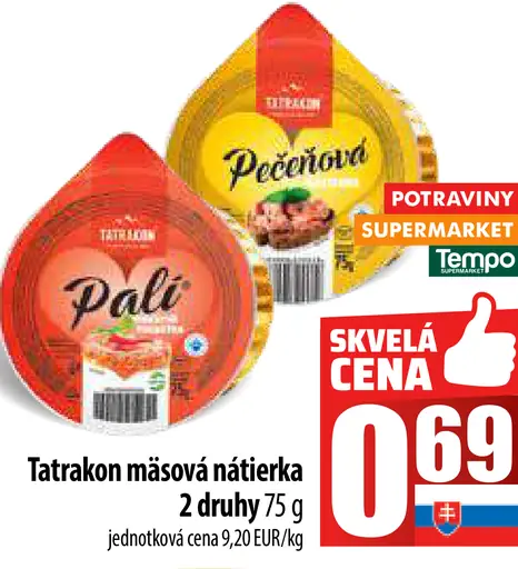Tatronka mäsová nátierka