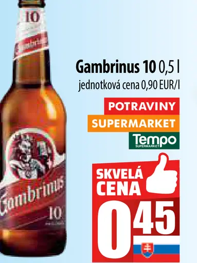 Gambrinus plechovka