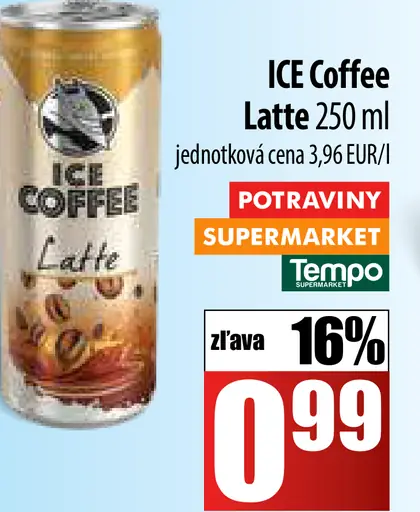 ICE Coffee Latte plechovka