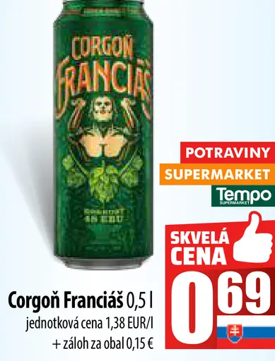 Corgoň Franciáč plechovka