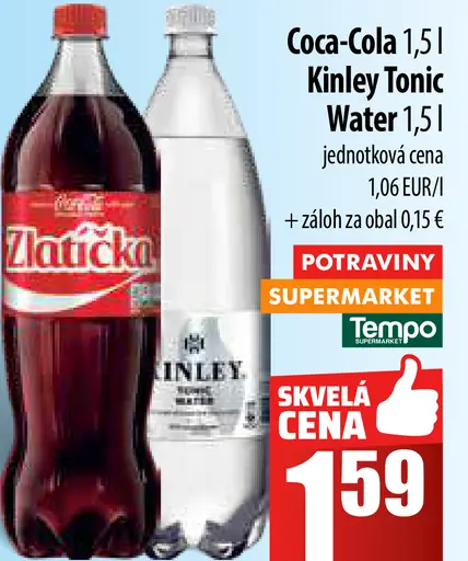 Coca-Cola, Kinley Tonic Water