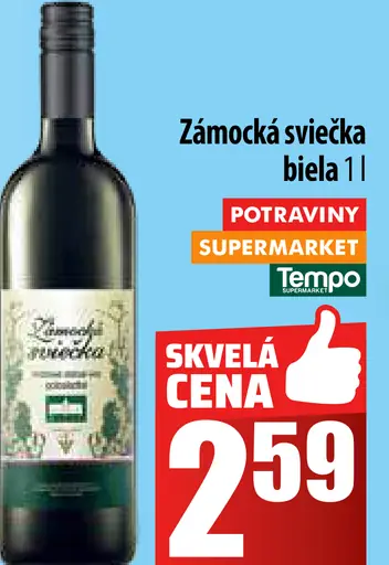 Zámocká sviečka biela