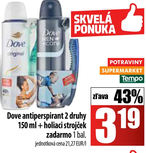 Dove antiperspirant