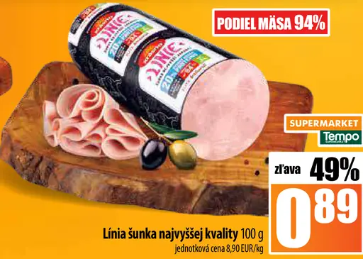 Púchovská mäso Linia šunka najvyššej kvality