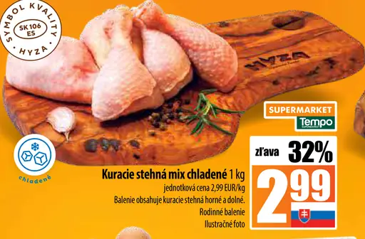 Hyza Kuracie stehná mix chladené
