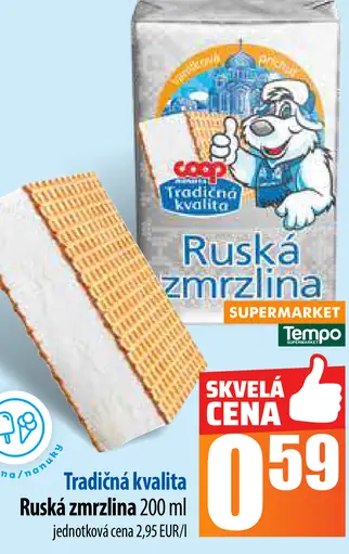 Coop Tradičná kvalita Ruská zmrzlina